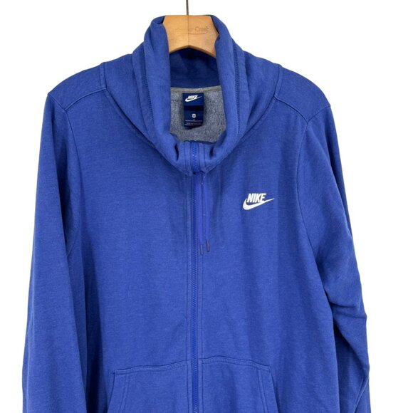 Nike Blue Full-Zip jacket womens size 1X plus pockets - Picture 5 of 10
